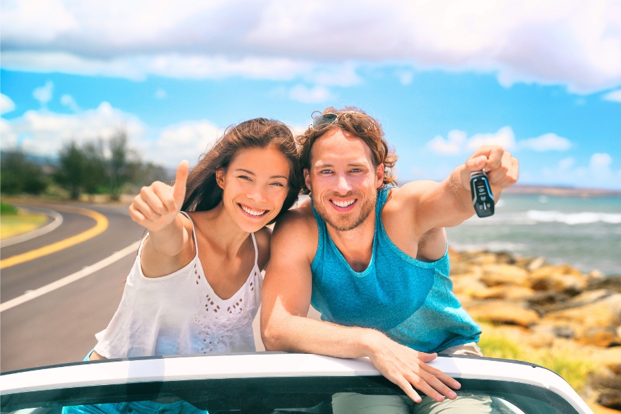 Couple on a Road Trip